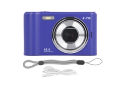 Câmera Digital Infantil 1080p 44mp Autofoco Tela Ips 2.4 Polegadas Flash Azul