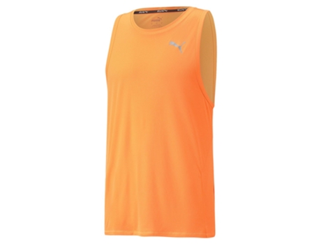 Camiseta sin Mangas de Hombre para Running PUMA Run Favorite Naranja (L)