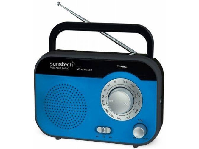 Radio Portátil SUNSTECH RPS560BL Azul