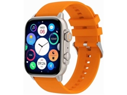 Reloj inteligente Bluetooth con pantalla AMOLED de 1,96" HD 410 502, monitor de salud naranja Bestvite