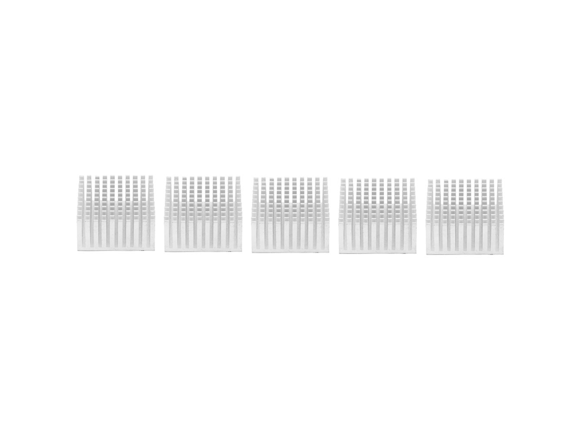 5pcs Disipador De Calor De Aluminio Módulo Aleta Radiador Para Placa Pcb 40x20x40mm Plata