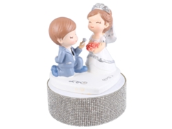 Caja De Música Romántica Giratoria Para Parejas, De Resina, Con Figuritas Para Decoración Y Regalo.