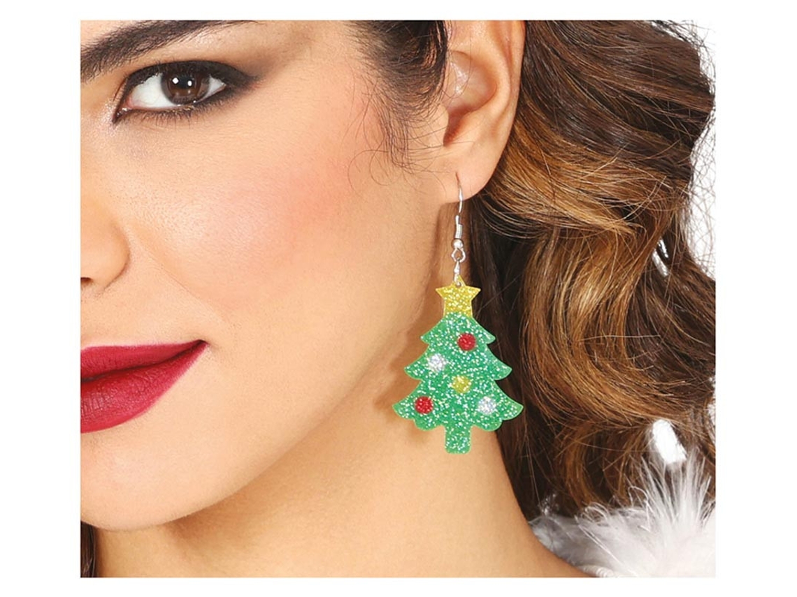 Pendientes de Árbol de Navidad de plástico