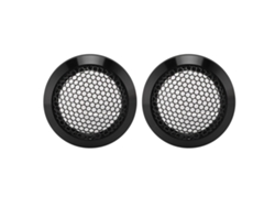 2 Capas De Alto Falante Carro Grade De Metal Com Proteção Para Teto Diâmetro Externo 64mm Preto
