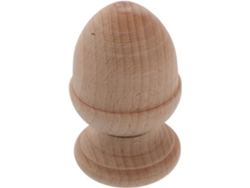 Remate Decorativo Madera Beige Muebles Postes Soporte Robusto Elegante Decoración Sofisticada Estilo Europeo