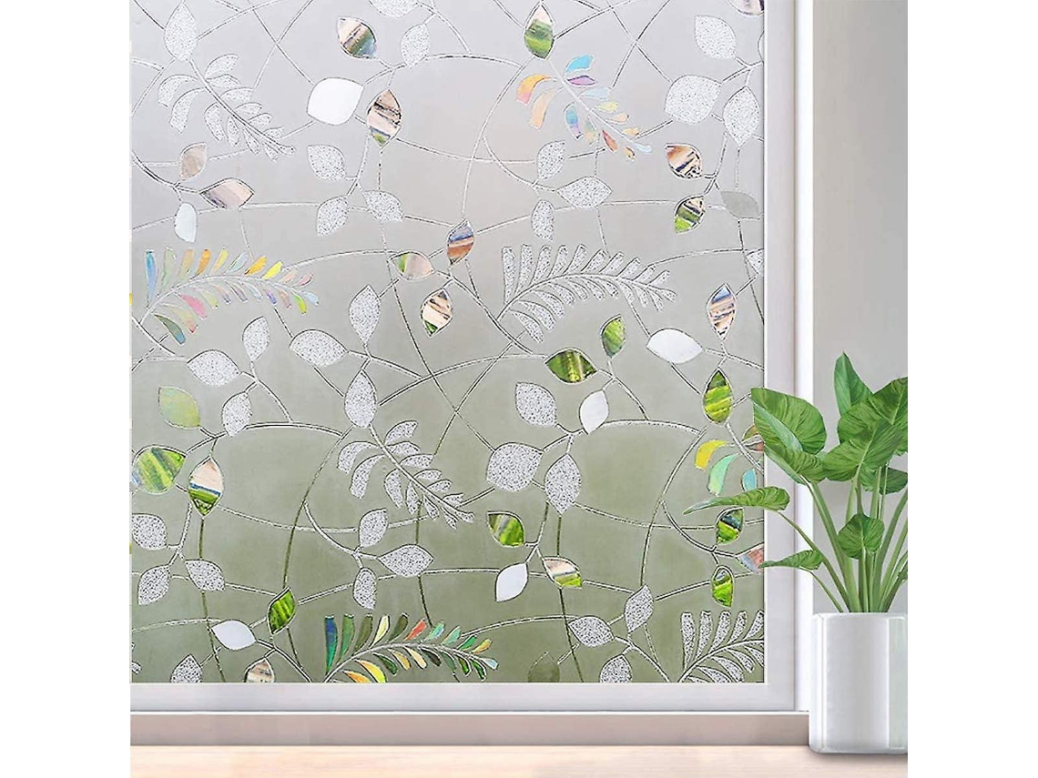 Omni-pelicula Para Ventanas Privacidad Opaca Autoadhesiva Proteccion Uv 96% Anti-ultravioleta Sin Pegamento Reutilizable 45x200cm