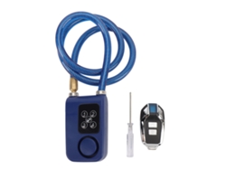 Fechadura De Câble Para Bicicleta Sem Chave Antifurto Com Controle Remoto Resistente A Corte Azul