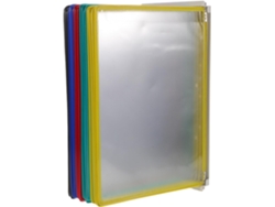 Soporte De Pared Para Folletos Con 20 Bolsillos Tamaño A4, De Plástico Transparente, Para La Organización De Documentos De Oficina.