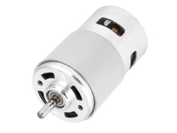 Motor de CC de alta potencia de 12 V y 5000 rpm con rodamientos de bolas dobles.