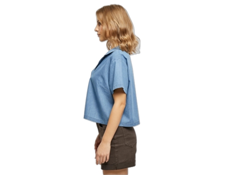 Camisa Vaquera para Mujer URBAN CLASSICS (M - Azul)