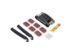 Kit De Reparación De Neumáticos De Bicicleta, Herramienta Multifuncional, Llave Hexagonal, Pasta, Pegamento, Parches, Plegable