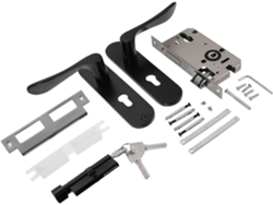 Cerradura De Seguridad Silenciosa De Aleación Para Puertas Interiores De Aluminio De 58 Mm
