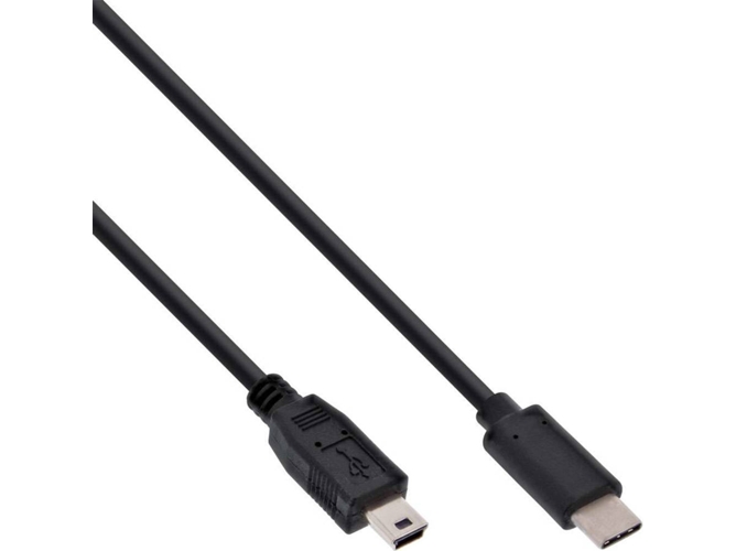 Cable USB INLINE USB C/Mini-USB B 2 m Macho/Macho Negro