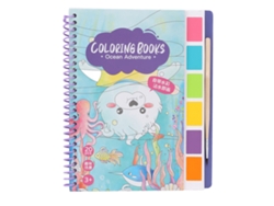 Dan26-libros De Pintar Con Agua 20 Patrones Interesantes Educativos Tarjeta Blanca Madera De Pino Diy Libro De Acuarela Tipo1