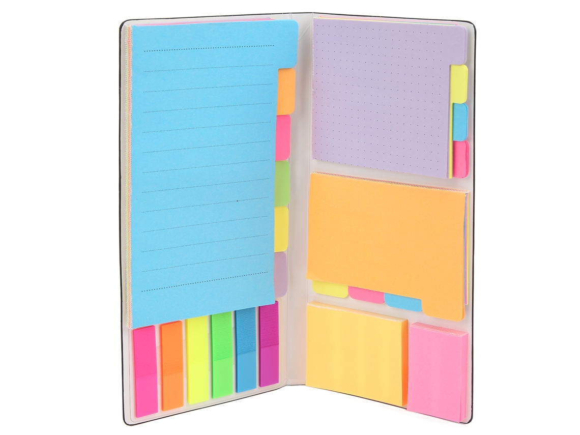 Juego De Notas Adhesivas Reutilizables, Textura Ligera, Para El Trabajo, Regalos Corporativos