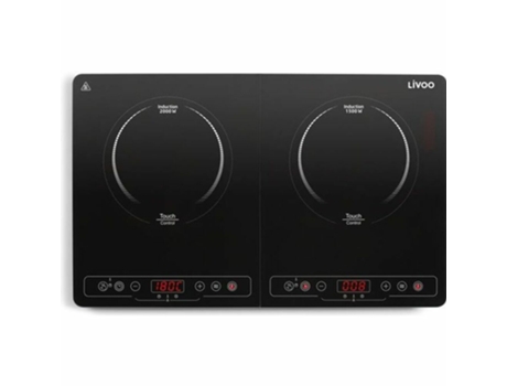 Cocina Portátil Eléctrica LIVOO DOC236 (Nº quemadores 2 - Negro)