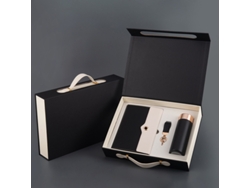 Termo De 450 Ml Con Llavero Y Agenda A5 (negro)