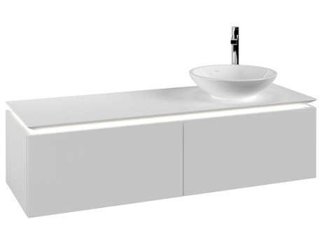 Villeroy &amp Boch Legato Vanity unit B589 1400x380x500mm lavabo a la derecha iluminación LED