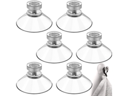 VVJIJILLY 8 Ventosas Ø40mm Com Rosca M4x10mm E Porcas Transparentes Diyexpert®