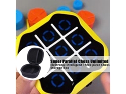 Para Giiker Tic Tac Toe Bolt Game 3 En 1 Bolsa De Almacenamiento De Juegos De Rompecabezas De Mano
