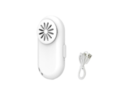 Ventilador facial recargable por USB con clip, mini ventilador de refrigeración portátil.