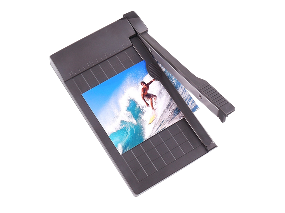 Cortadora De Papel Portátil Multiusos Con Escala Clara Y Alta Precisión, Trimmer A4 Para Scrapbooking, Manualidades Y Fotos Gris