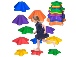 Piedras De Río Para Caminar En Equilibrio, Antideslizantes, Soportan Hasta 80 Kg.