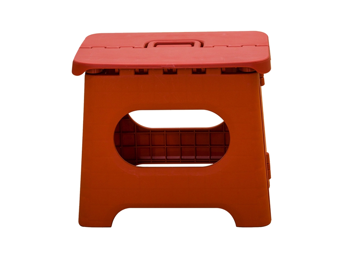 Taburete Infantil Plegable De Plástico Portátil, Capacidad De Carga De 100 Kg, Extremadamente Ligero, Para Camping Y Picnics, Rojo, Talla L