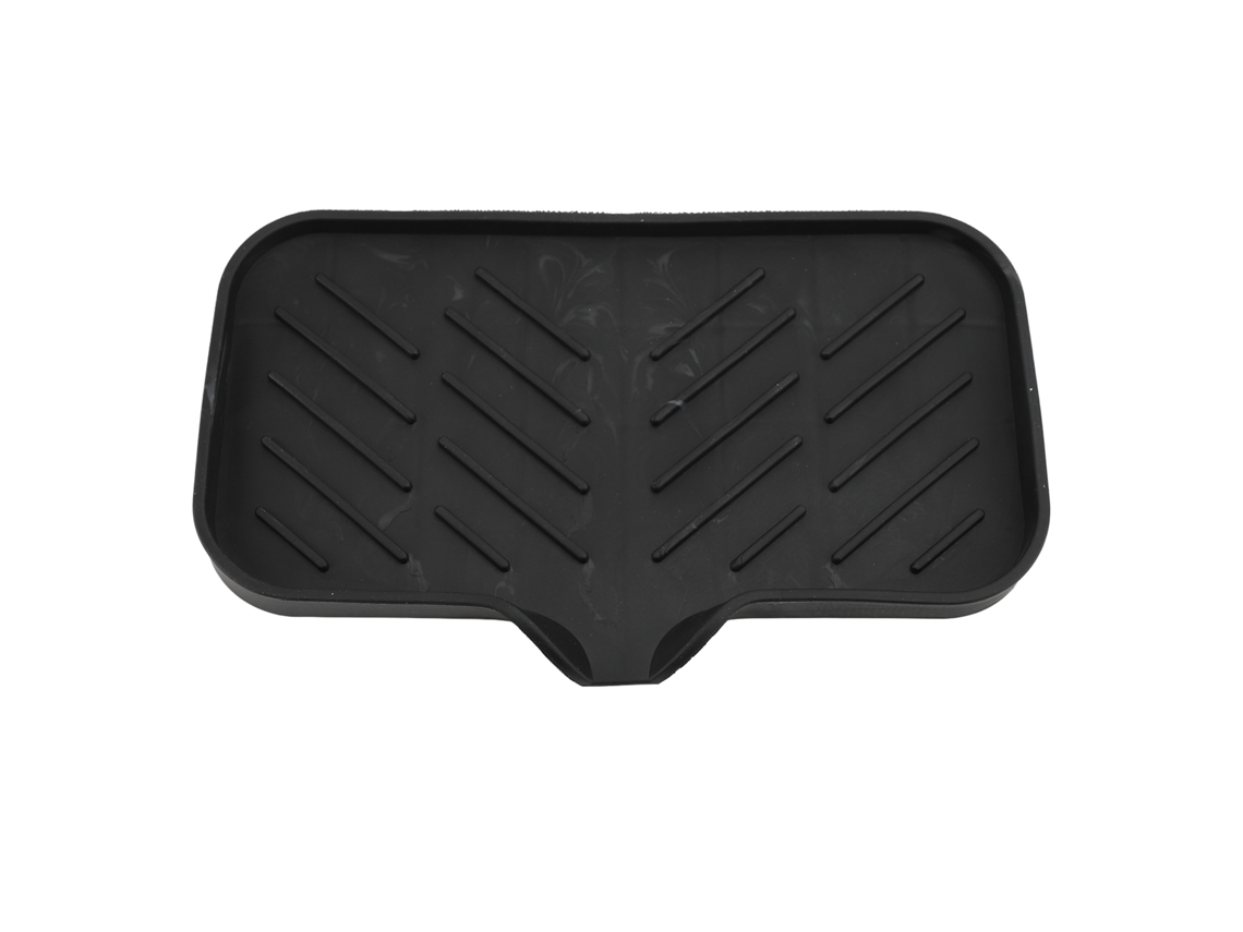 Jabonera de silicona antideslizante con drenaje automático, multifuncional para baño y cocina.