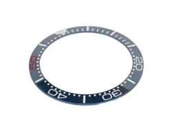 Anillo De Bisel De Reloj De Cerámica De 38 Mm Con Inserto Azul Y Rojo