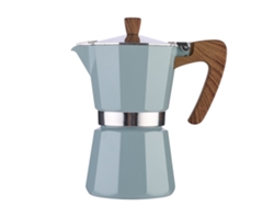 Cafetera italiana de 300 ml, capacidad para 6 tazas (azul)