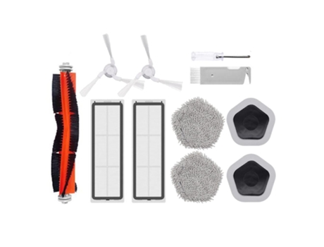 Acessórios de Aspirador Paquete de 11 para Bot W10 y W10 Pro, cepillo lateral principal en polvo, filtro Hepa, paño de mopa y soporte para mopa
