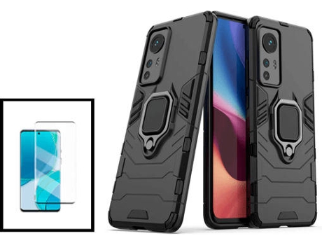 Kit Carcasa + Protector de Pantalla Xiaomi 12X GIFT4ME Negro