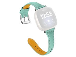Correa de repuesto de cuero genuino para reloj inteligente compatible con Fitbit Versa 3 y Fitbit Sense Ly Ebike