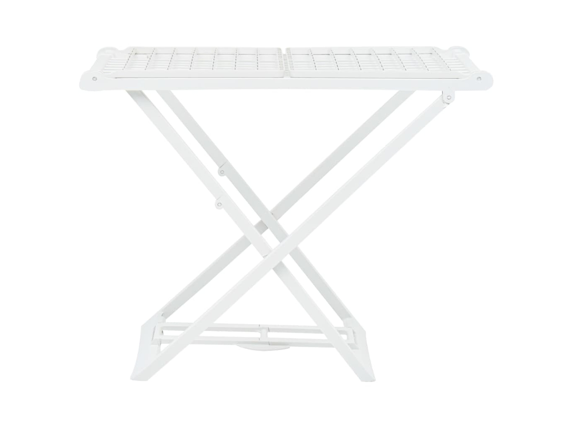 Maison Exclusive - Tendedero Plegable De Plástico Blanco