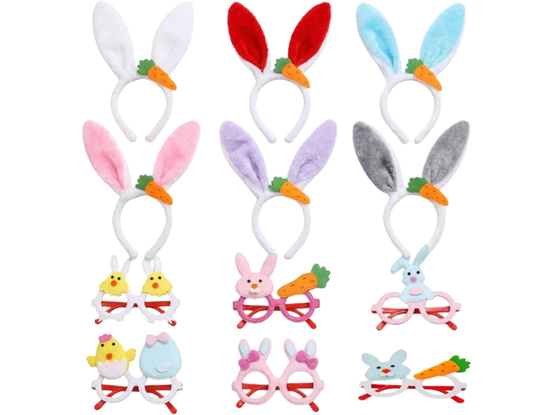 Diadema De Orejas De Conejo De Peluche Para Pascua - Accesorios Decorativos Para Niños Y Adultos