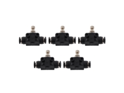 5 Válvulas Neumáticas De Gas, Pvc Resistente A La Compresión, Conexión De 4 Mm, Accesorios De Automatización.