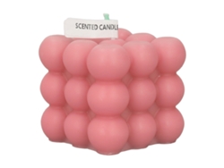 Ats-vela De Cera De Soja En Cubo Hecha A Mano Perfumada Para Decoración De Hogar Y Dormitorio Rosa Estilo Fashion