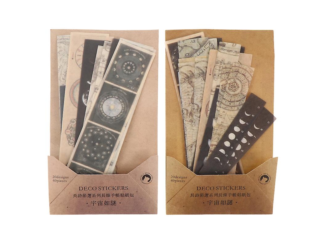 2 piezas pegatina de papel washi ALLINLESS