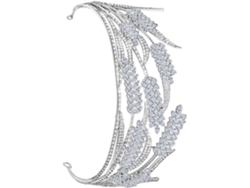 Diadema Elegante Con Corona De Diamantes De Imitación Para Novia Y Accesorio Chic Para Fiestas