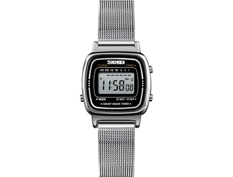 VEANXIN Reloj deportivo impermeable de acero inoxidable con esfera pequeña y banda de malla digital para mujer-oro rosa