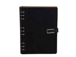 Cuaderno A5 personalizado para oficina, cuaderno de hojas sueltas para estudiantes, cuaderno con tapa de cuero y anilla Kofihety