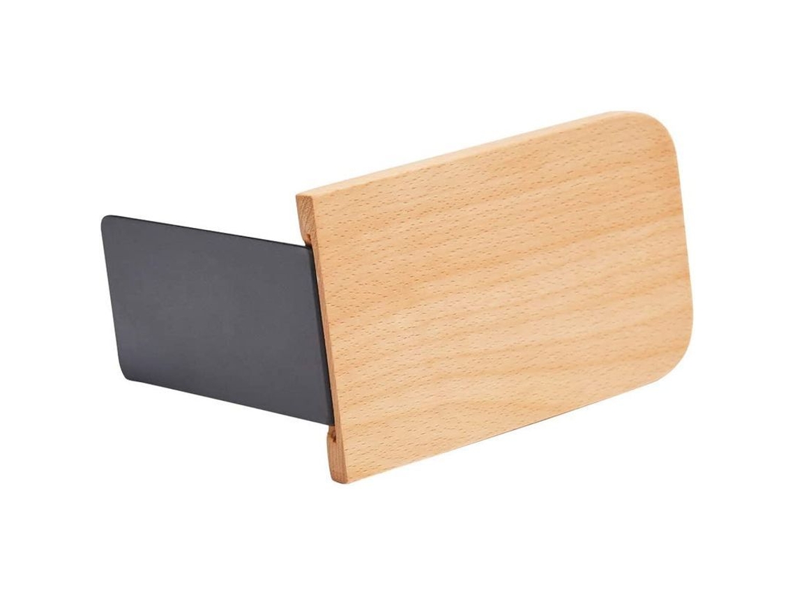 Sujetalibros De Nogal Negro, Par, Antideslizantes, Material De Calidad, Diseño Sencillo.