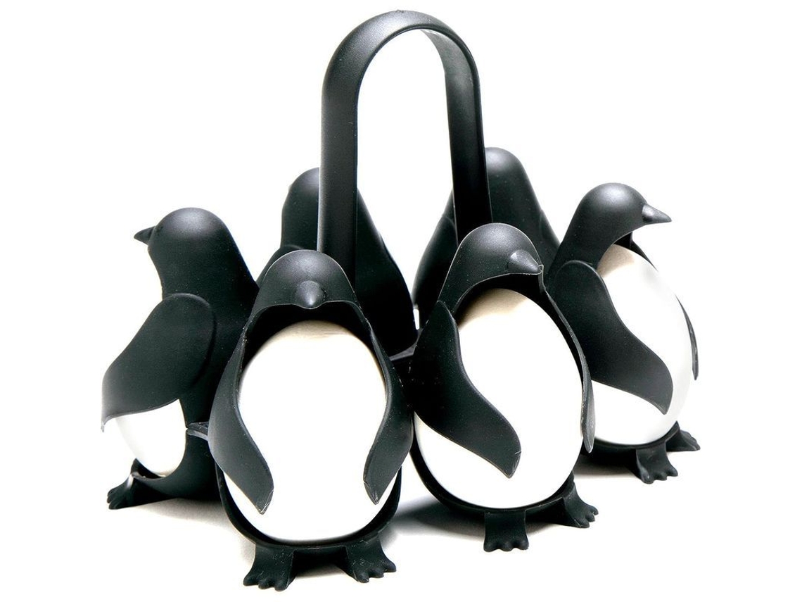 Molde Para Huevos Linjou 3 En 1, Para Cocinar, Almacenar Y Servir, Con Forma De Pingüino.