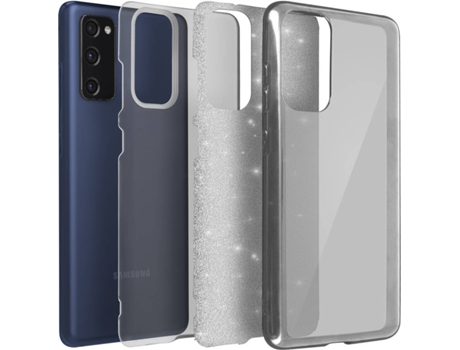 Carcasa Samsung Galaxy S20 FE AVIZAR Brillante Plateado