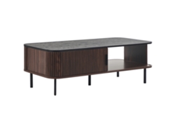Mesa auxiliar de estilo moderno BELIANI Jose de MDF Madera oscura 120x41