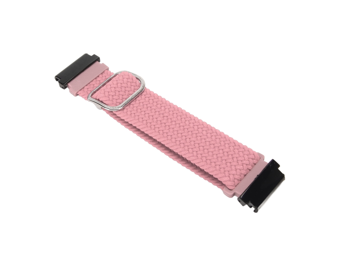 Correa de reloj ajustable de tela de nailon para Fenix 7 6 5 Rosa