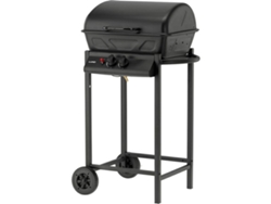 Parrilla de gas Lund de 2 quemadores y 5,5 kW, color negro, Toya
