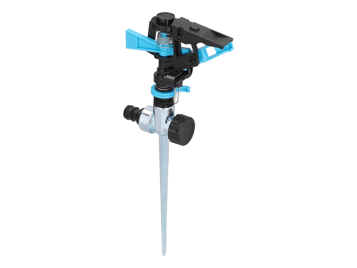 Aspersor Automático Con Rotación De 360° Para Riego De Jardines Y Césped, Con Soporte De Aleación De Zinc.