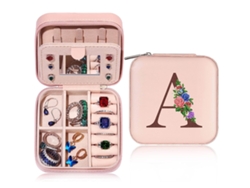 Organizador de joyería con espejo (12x12x5cm) Kofihety